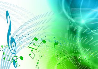 Green Music clipart