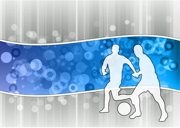 Синій футбол — стоковий вектор