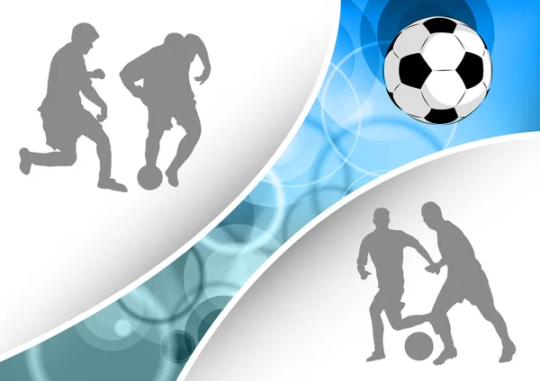 Football bleu — Image vectorielle