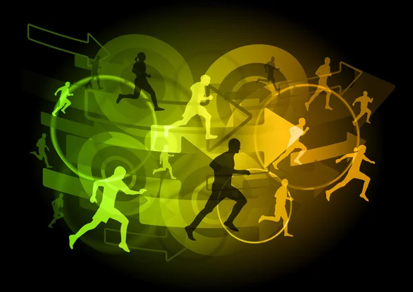 Świecące biegaczy — Wektor stockowy