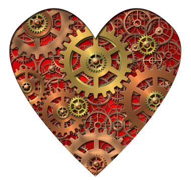 Mechanical heart clipart