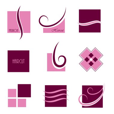 Purple signs and symbols clipart