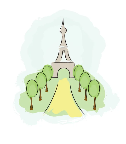 Eiffelova věž — Stockový vektor