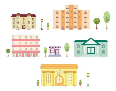 Urban architecture clipart