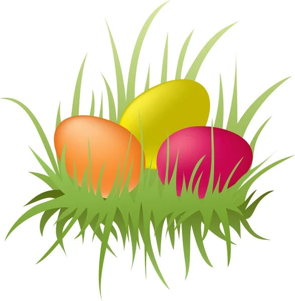 Húsvéti színes tojások — Stock Vector