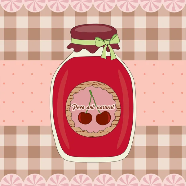 Cherry jam — Stockvector