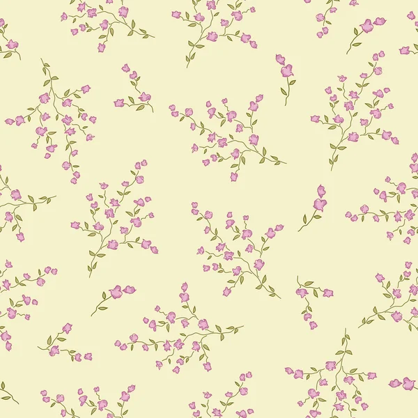 Floral seamless wallpaper — Stock Vector