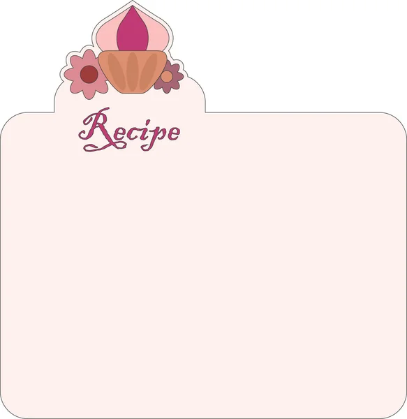 Recept — Stock vektor