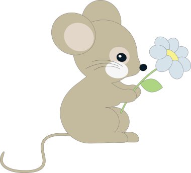 sevimli küçük bir fare