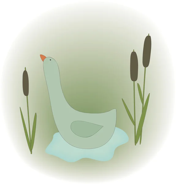 鸭的插图 — 图库矢量图片