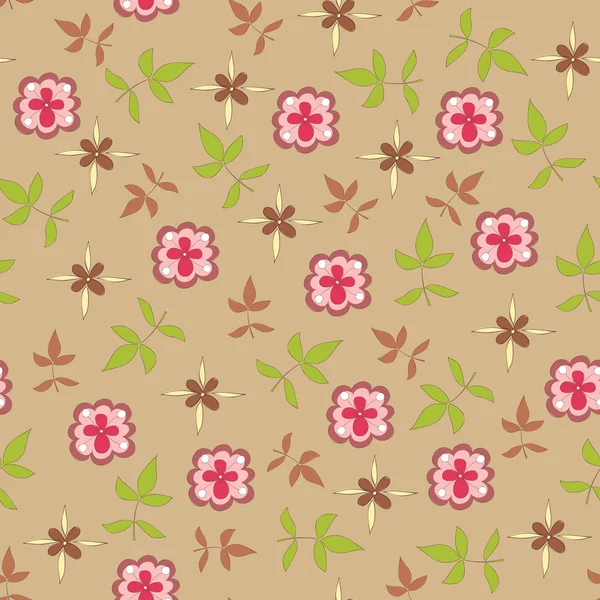 Fond d'écran floral sans couture — Image vectorielle