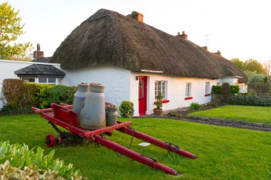 Irish traditional cottage house clipart