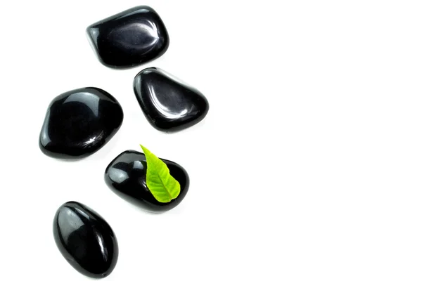 Black SPA stones — Stock Photo, Image