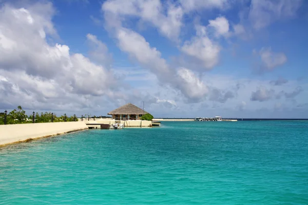 Baía tropical de Maldivas — Fotografia de Stock