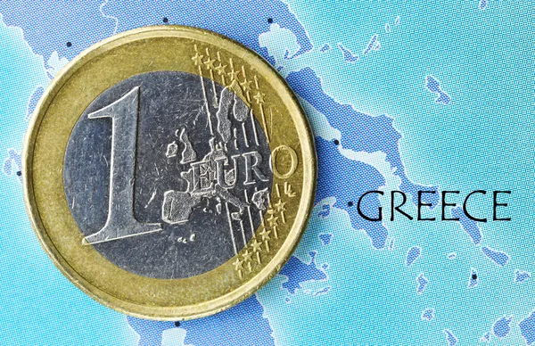 Греції в єврозоні — стокове фото