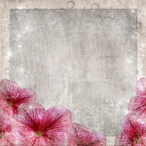 Çiçek grunge arka plan — Stok fotoğraf