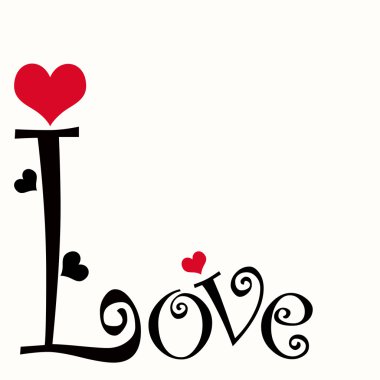 Love text clipart