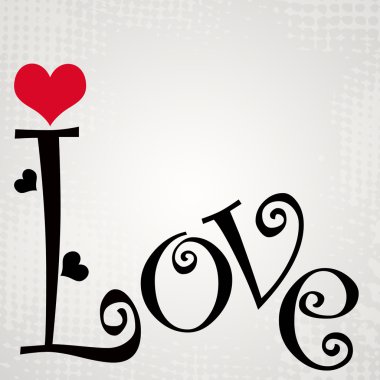 Love text clipart