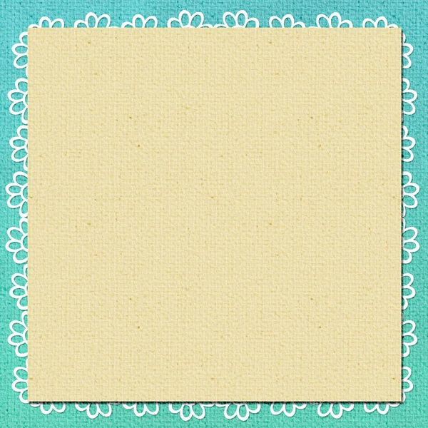 Arrière-plan dans le style scrapbook en beige, couleurs cyan — Photo