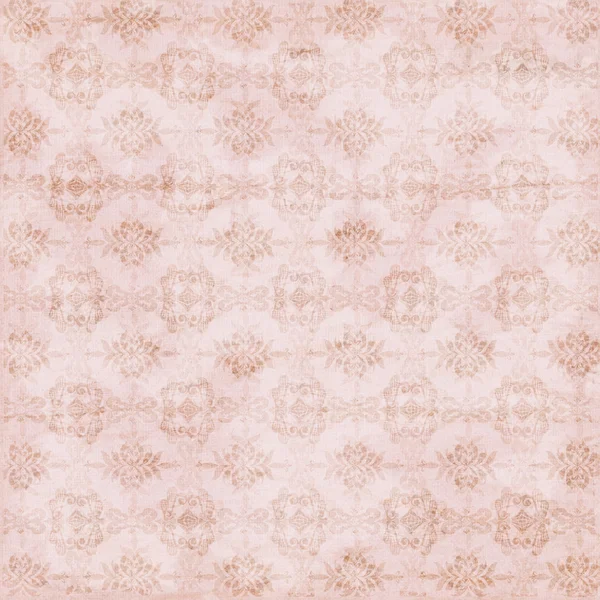 ピンクのダマスク織のシームレスなテクスチャ — ストック写真