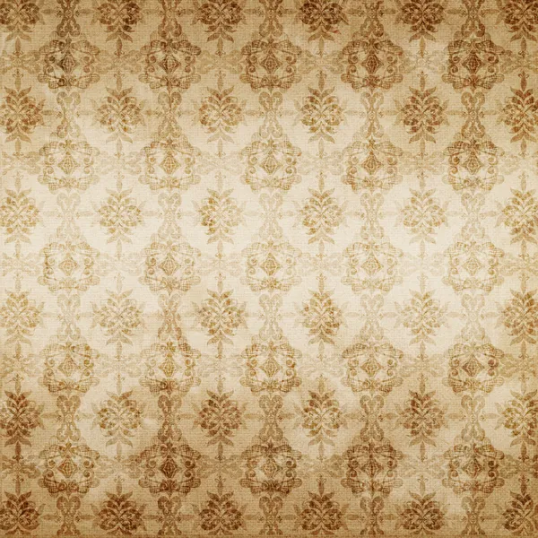 茶色のダマスク織シームレス テクスチャ、抽象的なパターン — ストック写真