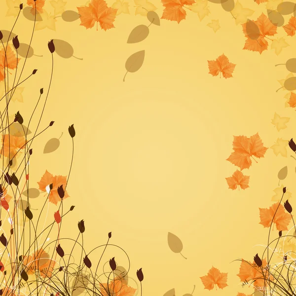 抽象的な秋の葉の背景 — ストック写真