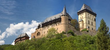 Panoramic view of castle Karlstejn, Czech Republic clipart