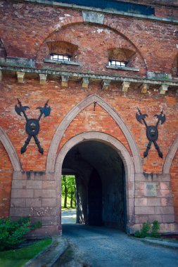 Gate of Citadel in Warsaw clipart