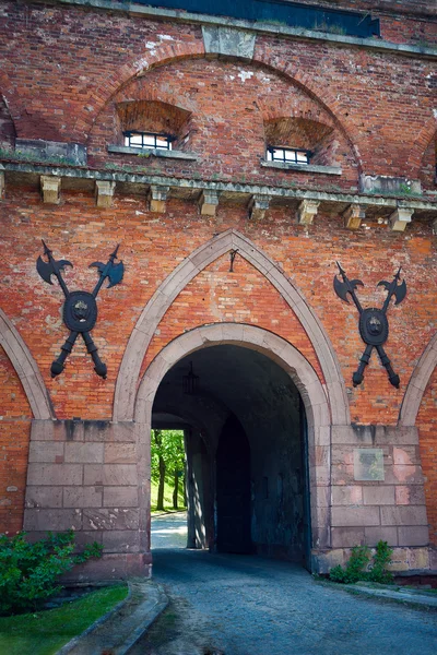 在华沙城堡的大门 — 图库照片