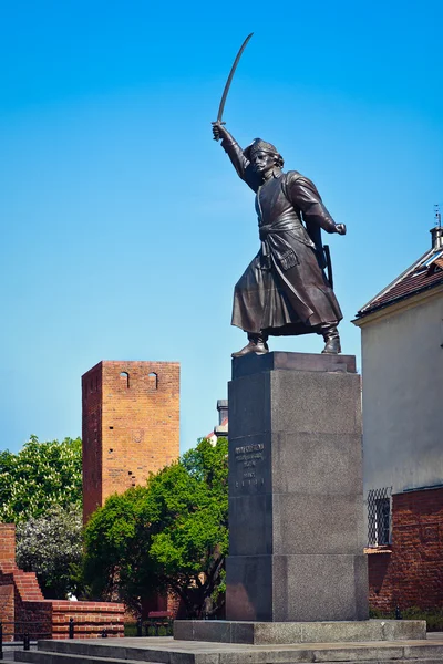 stock image Jan Kilinski statue (1794 uprising commander)