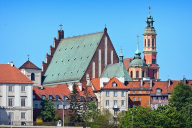 Warsaw's Old Town Buildings clipart