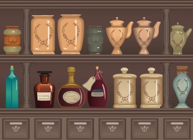 Old pharmacy clipart