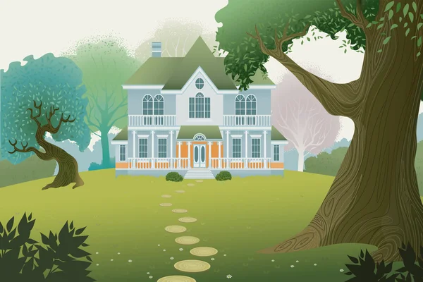 Country house — Stock Vector