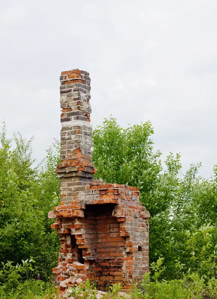 stock image Old residental house after the fire