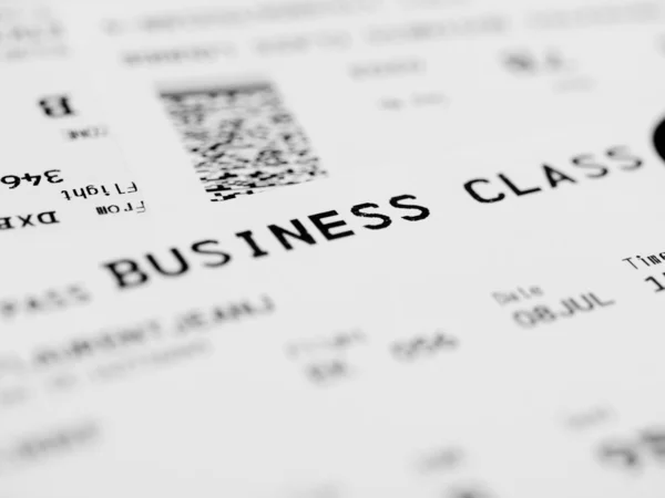 Business class ticket — Stock Photo, Image
