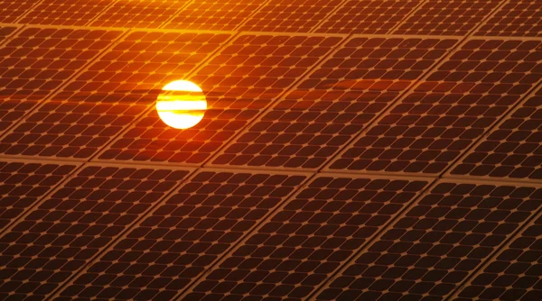 Energia fotovoltaica — Fotografia de Stock