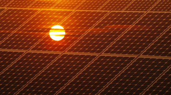 Energía fotovoltaica Imagen De Stock