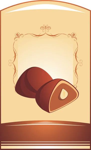 チョコレート菓子 — ストックベクタ