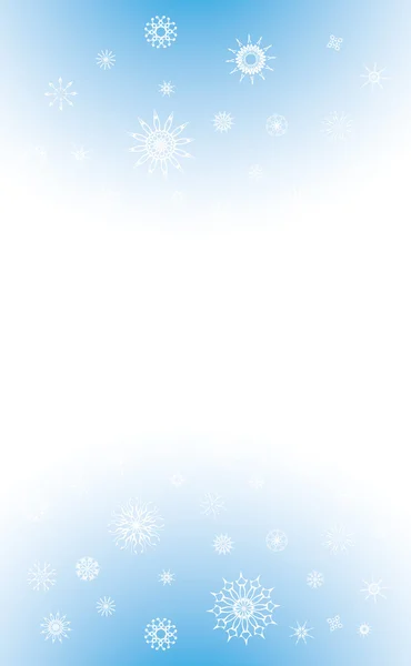 Fond décoratif avec flocons de neige — Image vectorielle