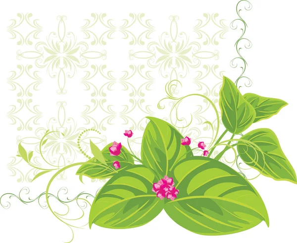 春季花束装饰架 — 图库矢量图片