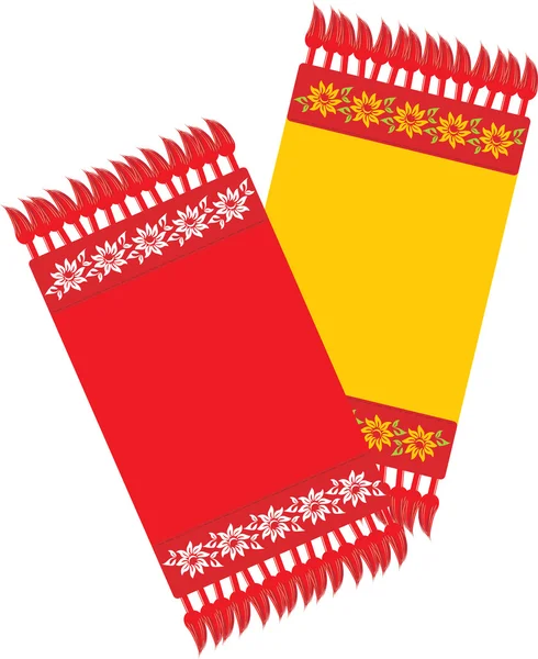 Deux serviettes décoratives de cuisine — Image vectorielle