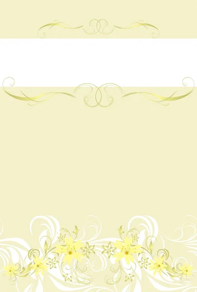 Decorative floral background for wrapping — Stock Vector