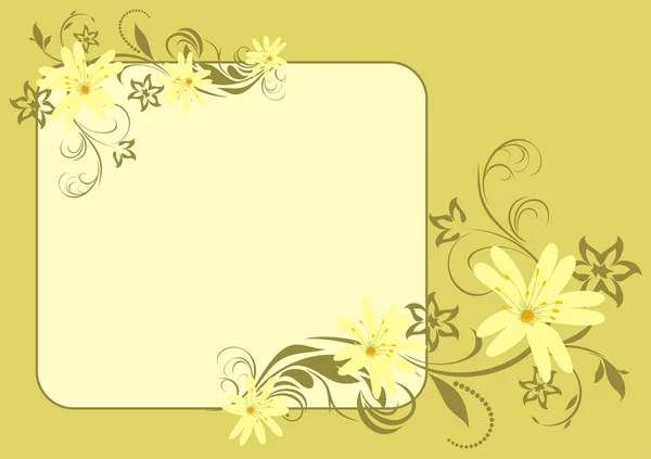 Jarní květy. karta — Stockový vektor