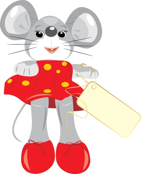 Ένα ποντίκι είναι παιδιά παιχνίδι — Διανυσματικό Αρχείο