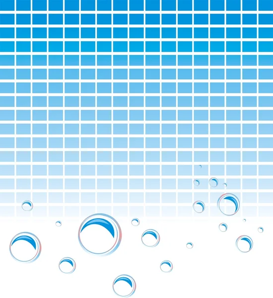 Burbujas de jabón en el fondo del mosaico — Vector de stock