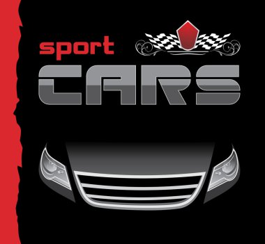 Sport car. Background for design clipart