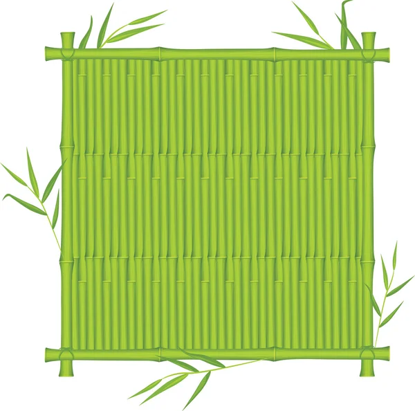 Bamboo texture in the frame — Stock Vector