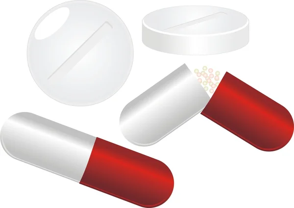 Набор таблеток — стоковый вектор