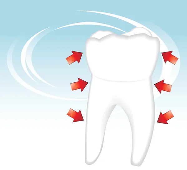 Dent saine. Concept dentaire — Image vectorielle
