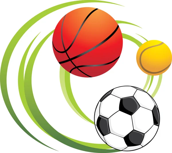 Sporting balls — Stock Vector